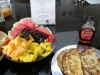 Fresh fruit and Swedish pancakes