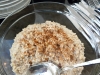 Oatmeal with apricots and cashew nuts