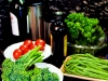 Vegetables, wine and olive oil - success...