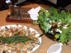 Setting up at the Grammy's, Fresh Herb Salad with Basil Infused Balsamic Vinagrette