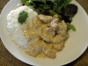 Chicken in green pepper sauce